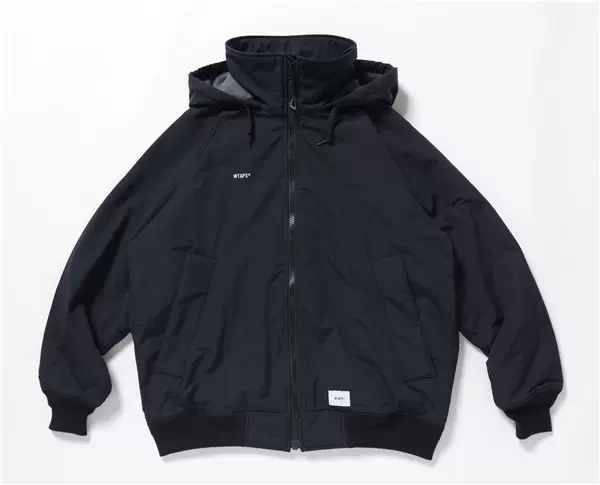 ジャケット・アウター WTAPS 19AW INCOM /JACKET. NYLON. TUSSAH WTAPS Incom/nylon.Tussah Hooded Jacket Unisex Black 192BRDT