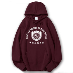 Cugb China University of Geosciences Beijing Hooded Sweatshirt Campus Style Early Winter Style Spring and Autumn Class Uniform Loose Fleece Pullover