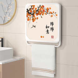 Bathroom Mural Storage Box for Storing Clean Clothes after Bathing, Waterproof Foldable Shelf for Toilet, Bathroom Cabinet
