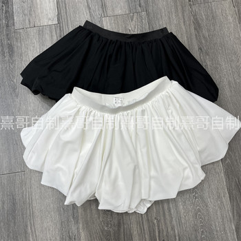New spring and summer niche design and fashionable puffy flower bud skirt with short skirt girl versatile age-reducing hot girl outfit