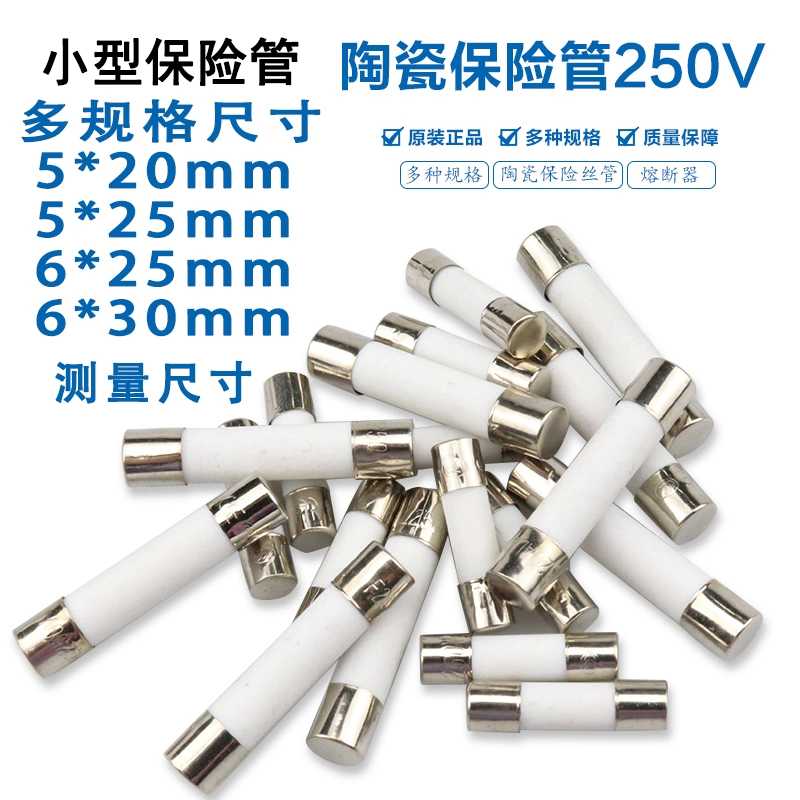 Ống cầu chì gốm 5x20 Giá đỡ 6*30 mm RO54 RO55 RO56 RO57 RO58 Cầu chì 250V