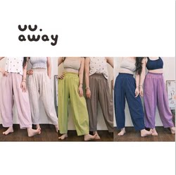 Uuaway·Cosy Pleated Pants, Suitable for Wearing Outside, for Sports, Leisure, and Yoga