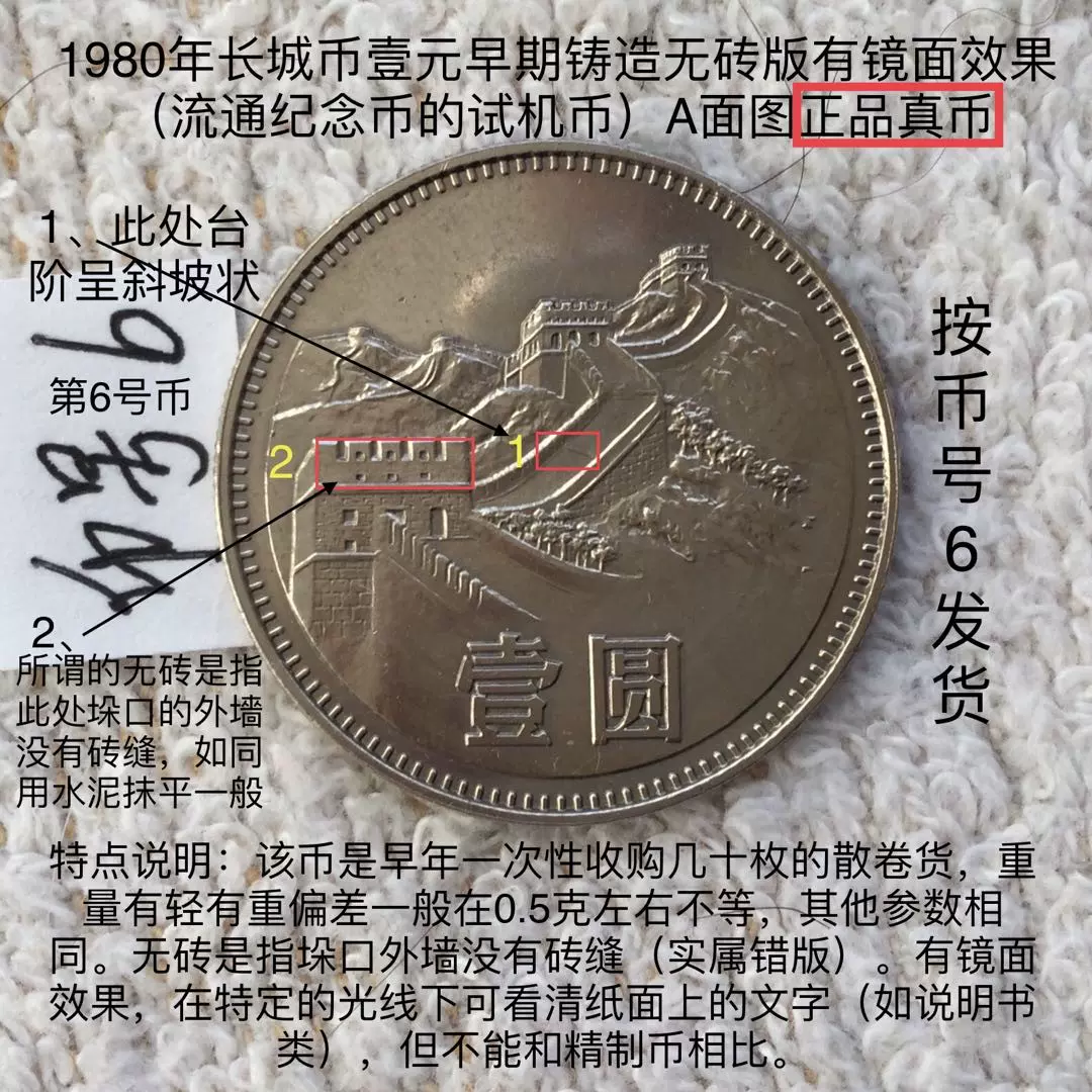 1988年中国人民银行成立四十建行40周年纪念币壹圆1一元硬币真币D