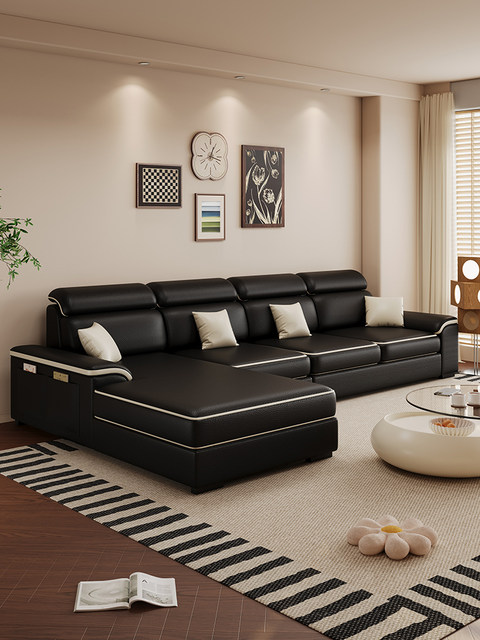 Picture of Modern Minimalist Sofa: Stylish, Compact, Leather | The Oblist