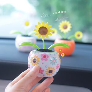
Creative small and fresh solar head car center console 2024 new interior decoration collection