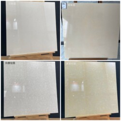 Guangdong Polished Tiles, Vitrified Tiles, White-Yellow Polycrystalline Wood Grain Pilates Tulip Floor Tiles, Ceramic Tiles 800X800Mm
