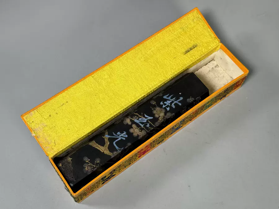 小布美術60年代上海墨厂中国书画墨紫玉光顶烟老墨锭207克包邮-Taobao 