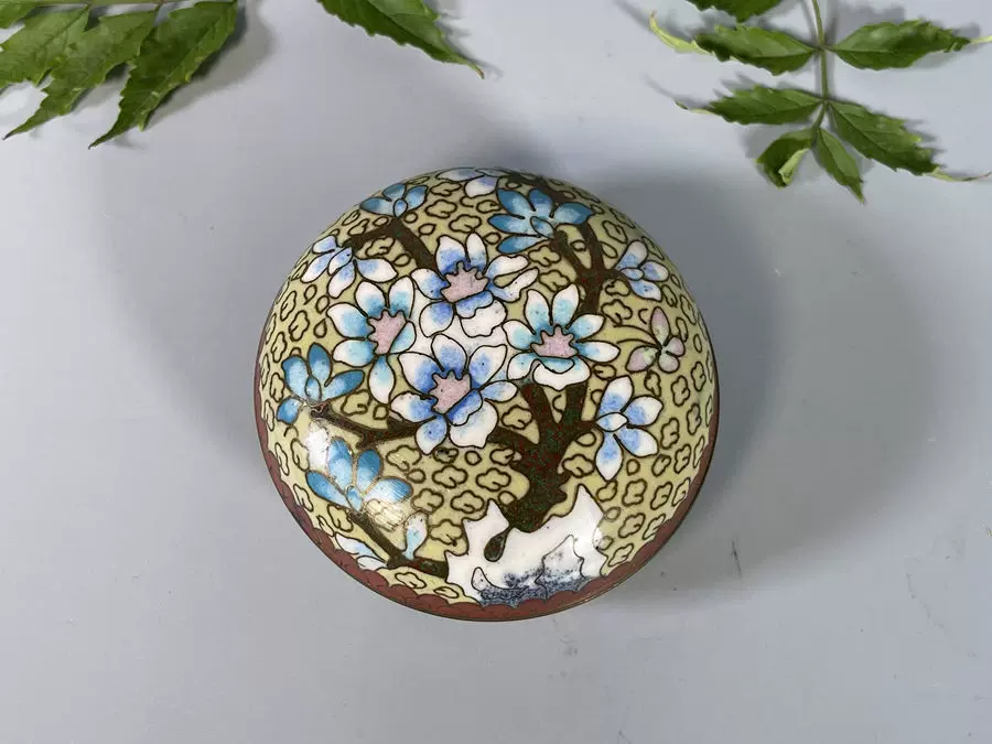 唐物 剔紅 堆朱 内七宝 銅胎琺瑯 花文瓶 花入 花瓶