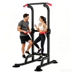Single Bar Indoor Pull-Up Bar for Home Use, Multifunctional Home Fitness Equipment, Double Bar Floor-Standing No-Drill Pull-Up Bar for Stretching