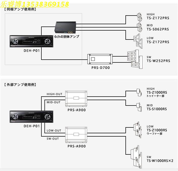 全新先锋deh-p01电子分音八路 国内叫dex-p99 rs三代四分频主机