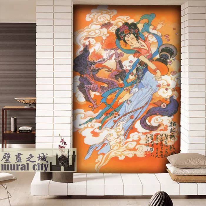 真作/龍仁/観音画賛/布袋屋掛軸HD-416 真作/龍仁/観音画賛/布袋屋掛軸HD-416 美術品・アンティーク