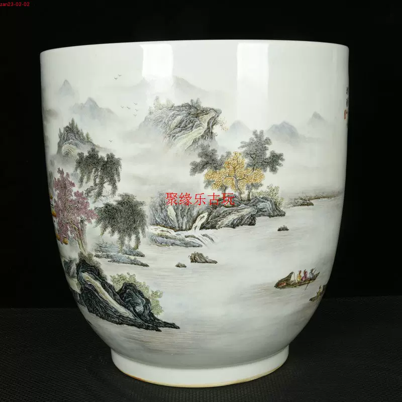 古代陶瓷艺术品 精品彩陶王马家窑文化旋涡纹彩陶瓮四系罐复古手工仿古陶器摆件