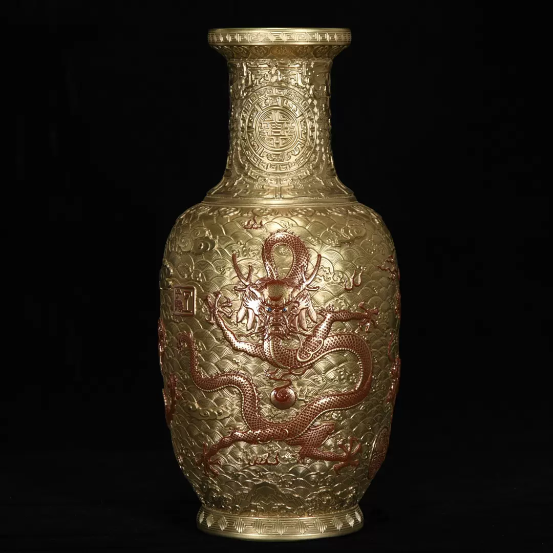 中国古美術 ☆ 瓷器工芸 ☆ 清 乾隆年製款 黄釉琺瑯彩