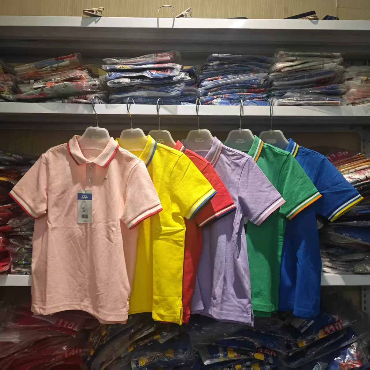 baleno junior 2025童装夏季新款男女童帅气学院风polo衫儿童短袖