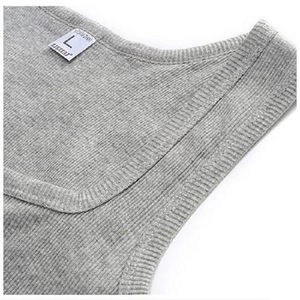 
Men's vest pure cotton youth breathable slim fit sports fitness tight sleeveless hurdle bottom sweat summer trend