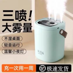 2025 New Model Humidifier Small Office 2025 New Model Three-Spray Desktop Home Silent Bedroom Ultra-Large Mist
