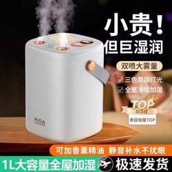 Air Humidifier Dual Spray Household Small Silent Portable Mini Large Mist Volume Air Purifier for Pregnant Women and Infants
