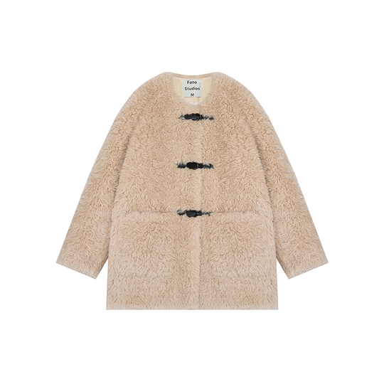 Fan Luo 2023 New Winter Style Fur Buckle Large Volume 