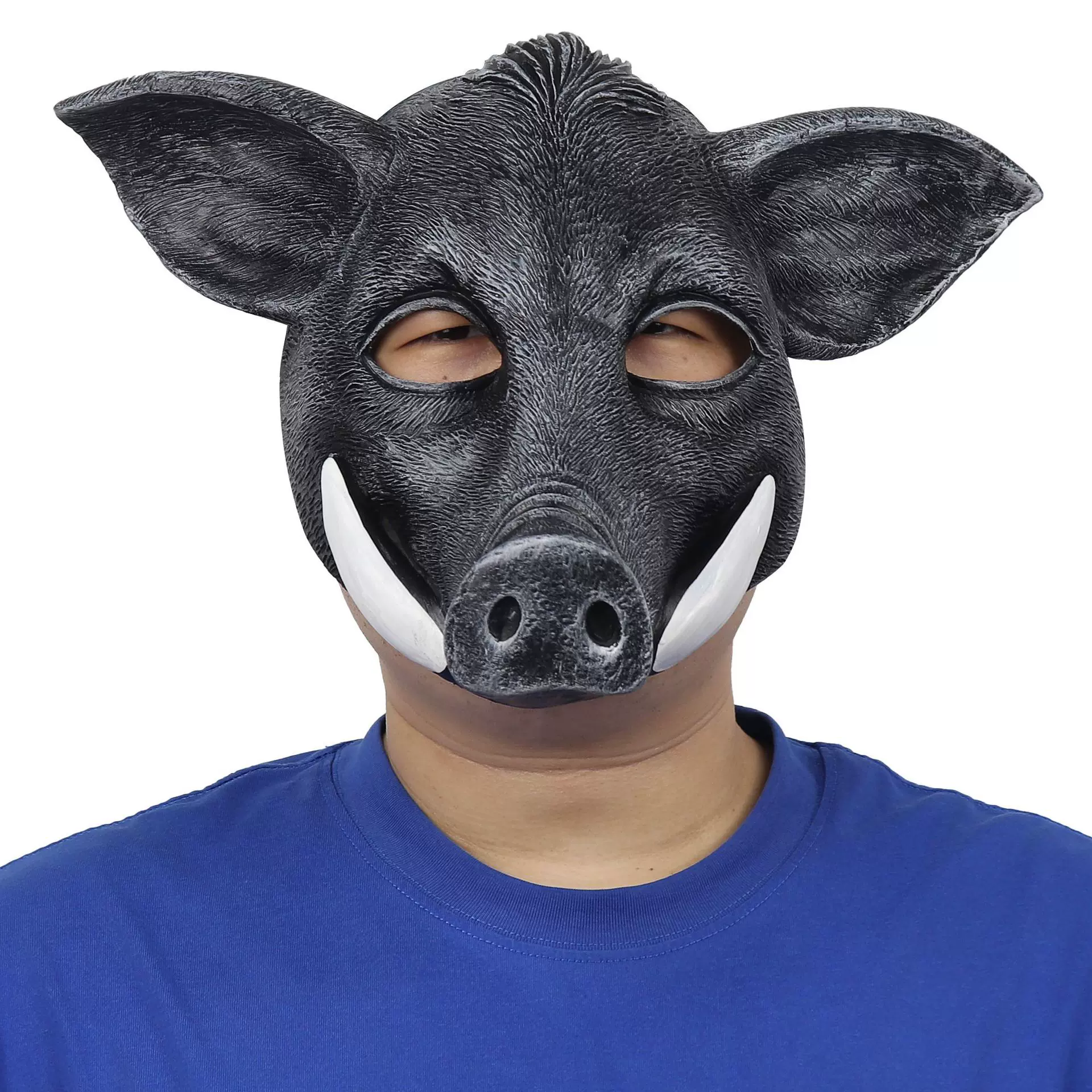 warthog wild boar halloween full head mask 野猪疣