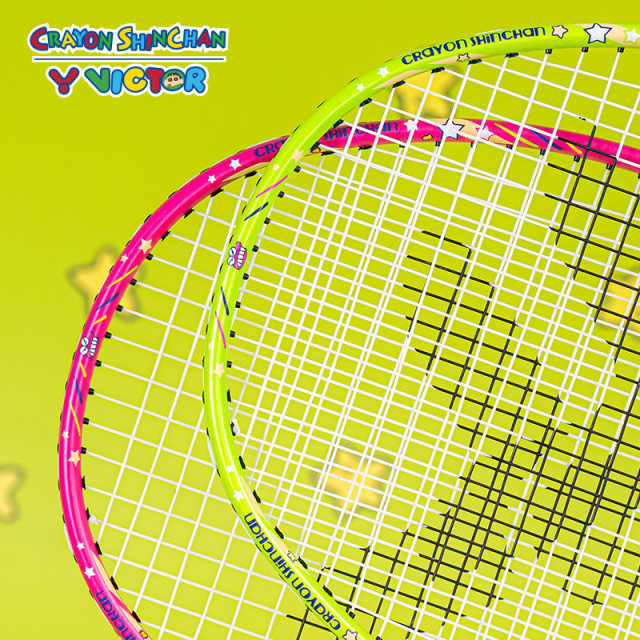 VICTOR badminton racket Crayon Shin-chan joint series full carbon pair ...