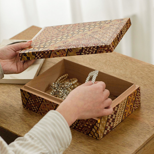 2024 Solid Wood Handmade Japanese Storage Basket