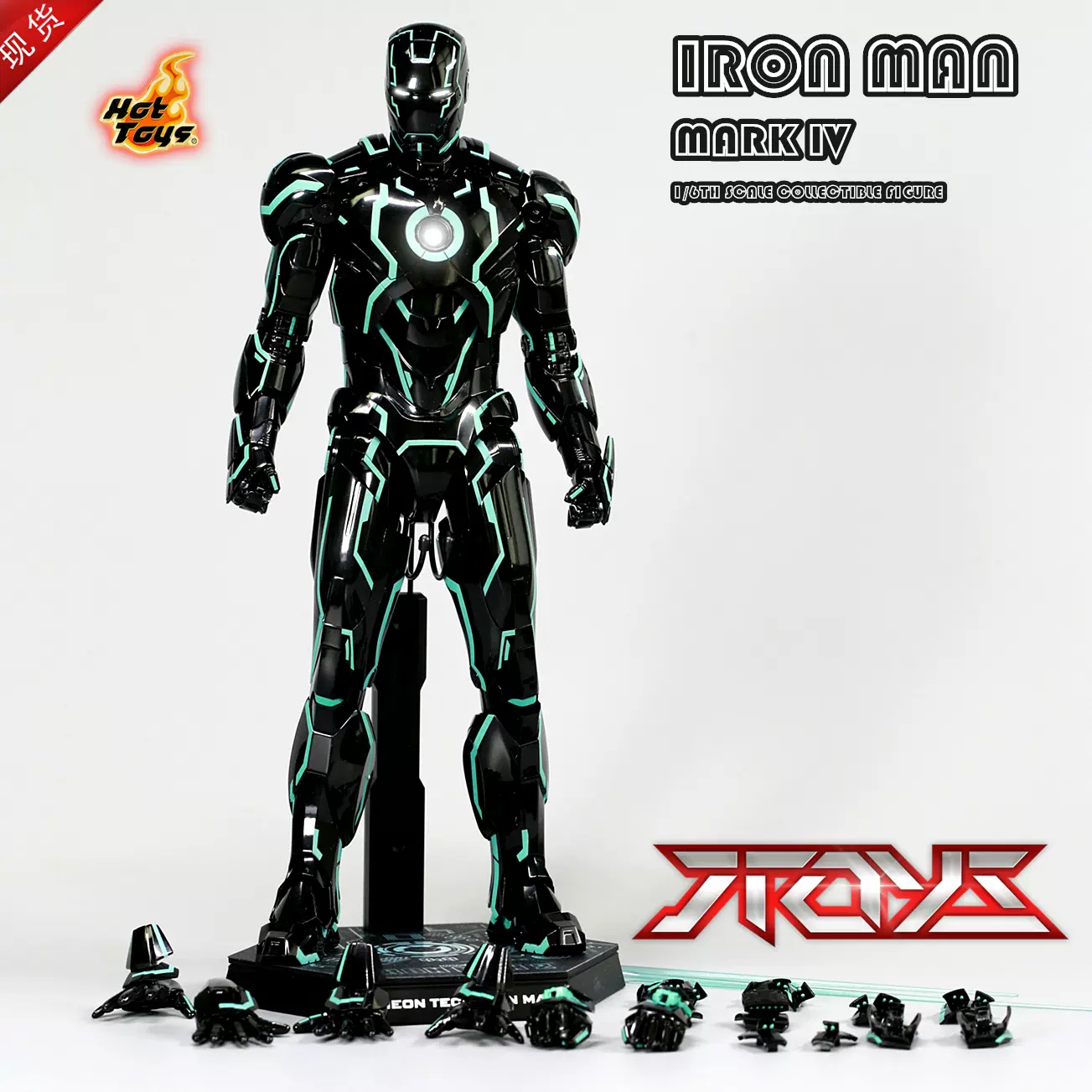 ホットトイズ MMS485D24 アイアンマン・マーク４（ネオンテック版） ムービー・マスターピース DIECAST】『アイアンマン2』1／6