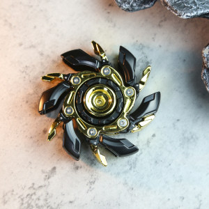 
[Zinc Alloy] Grumpy 08 rotating opening alloy fingertip spinner restless decompression metal toy push card edc