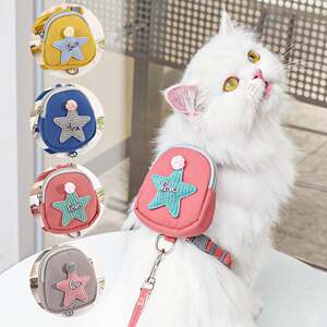 
Pet Teddy Puppy Cat Outing Cat Backpack Harness Leash Dog Walking Supplies