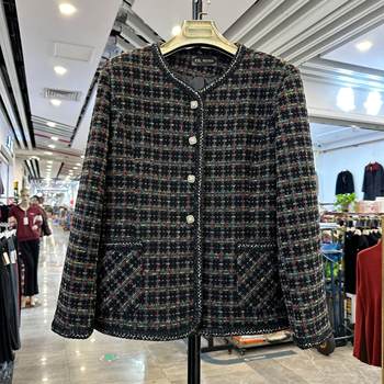 
Fashionable little fragrant middle-aged mother's short coat autumn clothing