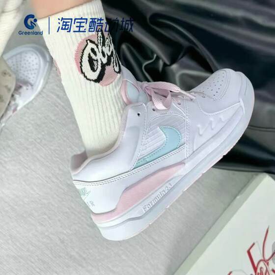 
Nike/Nike Jordan pink and white women's comfortable low-top wear-resistant anti-slip sports basketball shoes FB2269-100