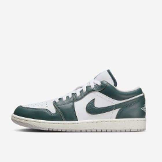 
Nike Air Jordan 1 AJ1 sneakers men's green and white low-top retro basketball shoes FQ7687-300