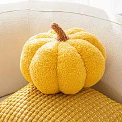 ins Pumpkin-Shaped Throw Pillows for Sofa, Living Room, Nordic Style, Irregular-Shaped Bay Window Cushions, Bedroom Decorative Small Ornaments, Includes Insert