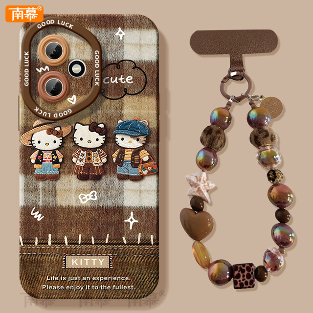 Autumn and winter kitty suitable for Honor 400 mobile phone case 400Pro new 300 protective cover 50 Huawei 200 silicone 100 female 90 anti-fall por niche 80 advanced HONOR shell 70 lanyard 60