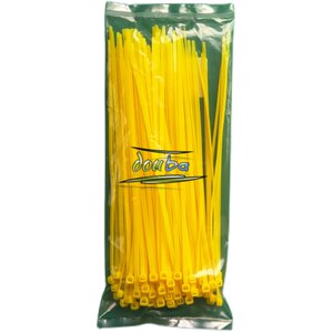 Colored nylon zip tie 5 * 200, blue red, yellow green, orange, black and white zip ties tied together