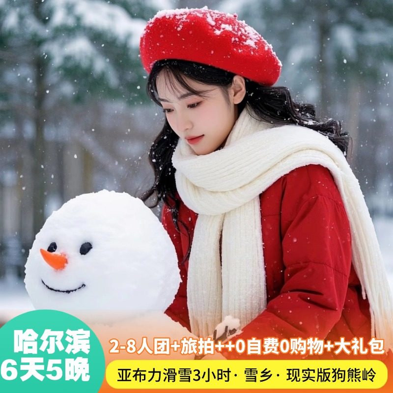 中国雪乡东北哈尔滨8人团亚布力滑雪索菲亚教堂雪乡6天5晚跟团游 - 定制游预订