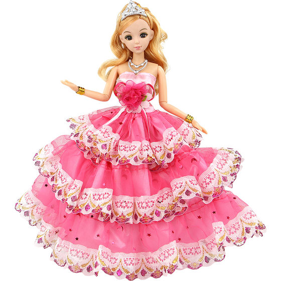 
Doll dressing set large gift box little girl toy princess children's simulation dream luxury house 2025 new model