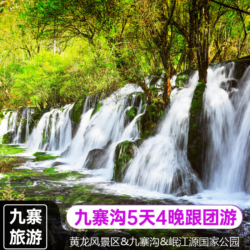 九寨沟+黄龙5天4晚动车跟团旅游阿坝岷江源国家湿地公园走进藏家 - 定制游预订