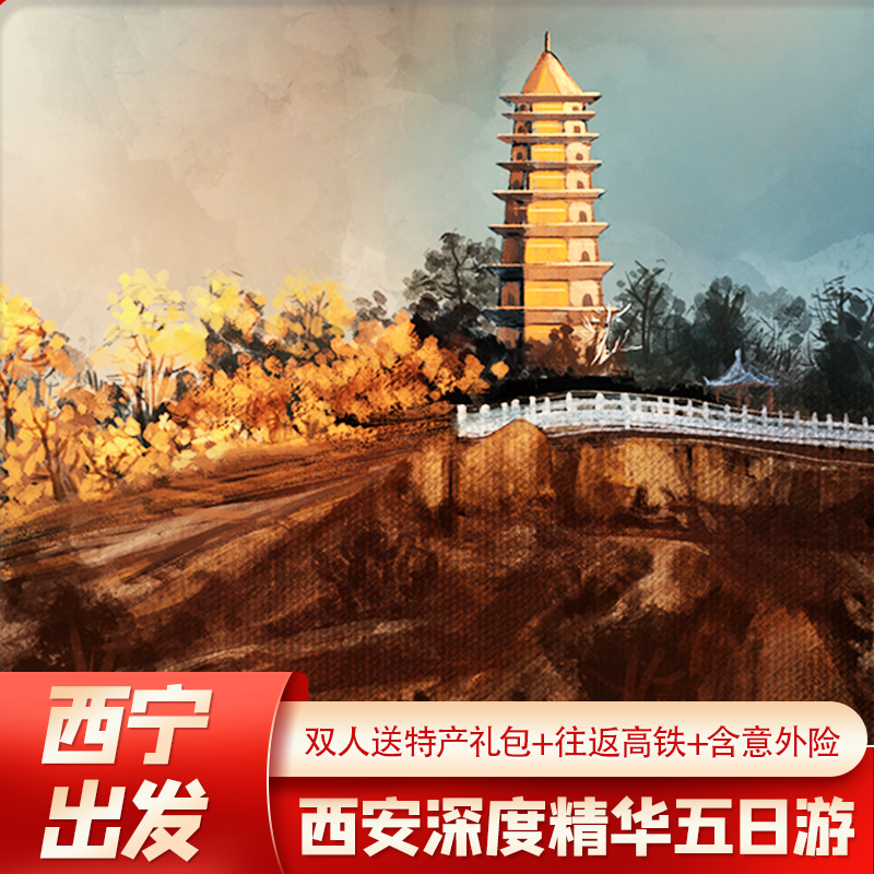 【限时送演出】西宁到西安旅游兵马俑华清宫壶口延安不夜城五日游 - 定制游预订