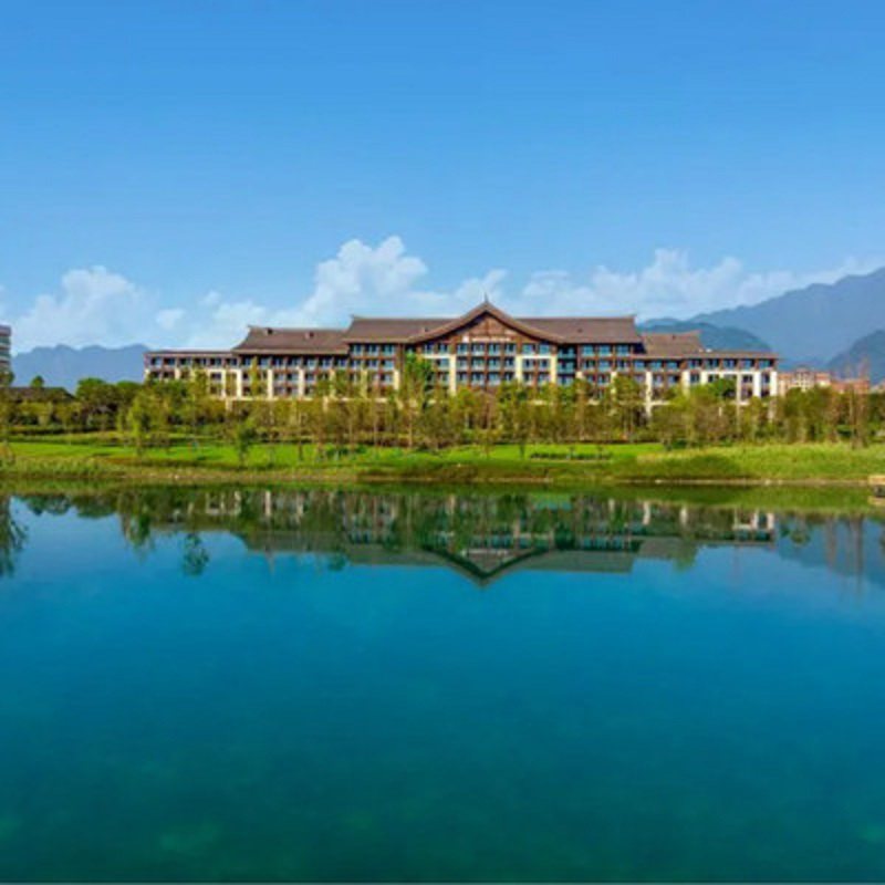 成都青城宋品酒店1-2晚住私汤别墅含早餐黑天鹅下午茶汉服体验旅拍户外庭院药浴私汤