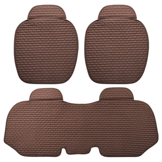 
Car seat cushion linen summer backless three-piece set BMW and Benz special seat cover four-season universal single-piece seat cushion