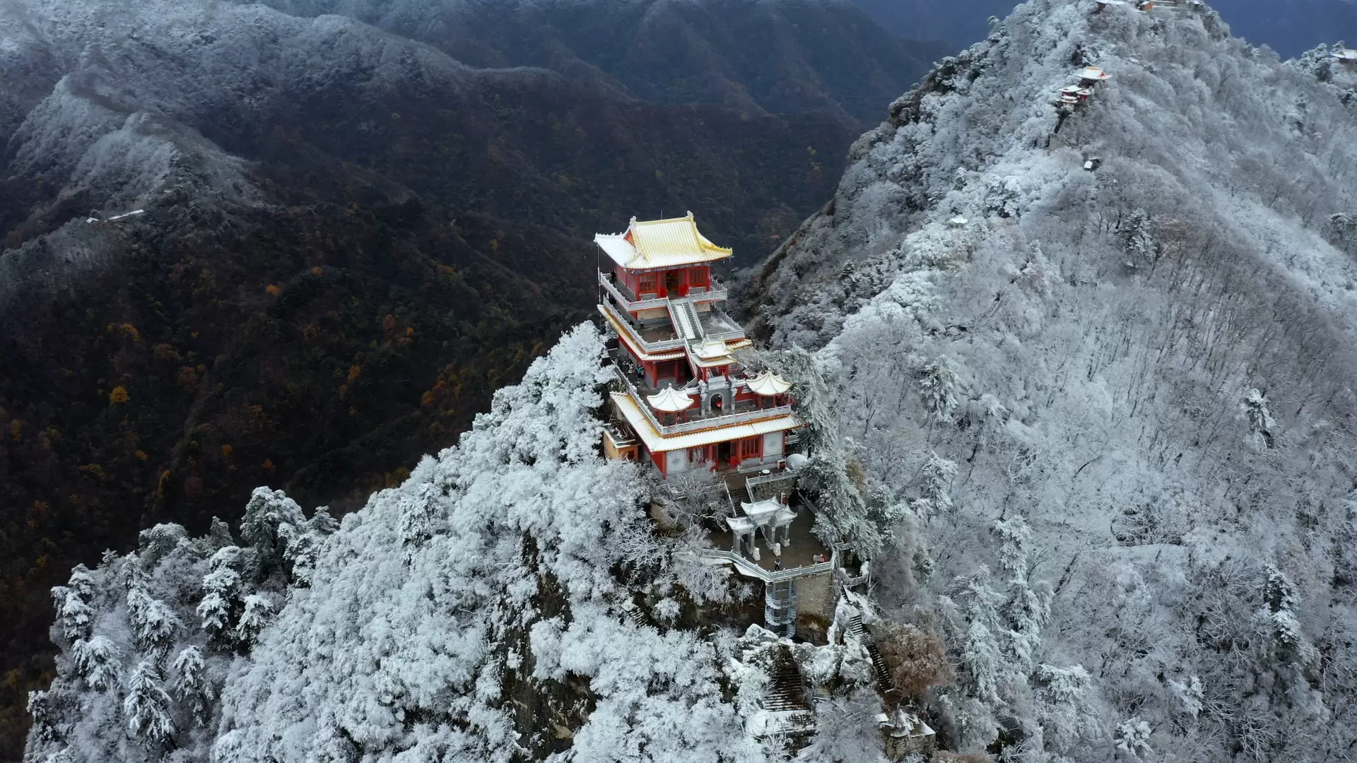 终南山南五台景区图片