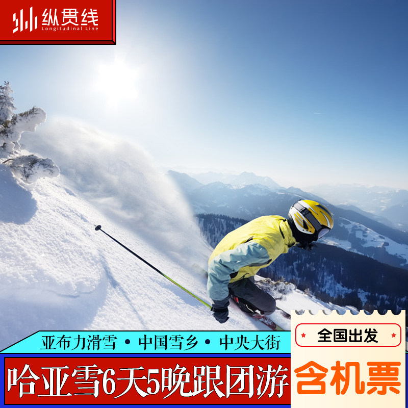 含往返机票丨哈尔滨雪乡旅游6天5晚纯玩跟团游东北亚布力滑雪温泉 - 定制游预订