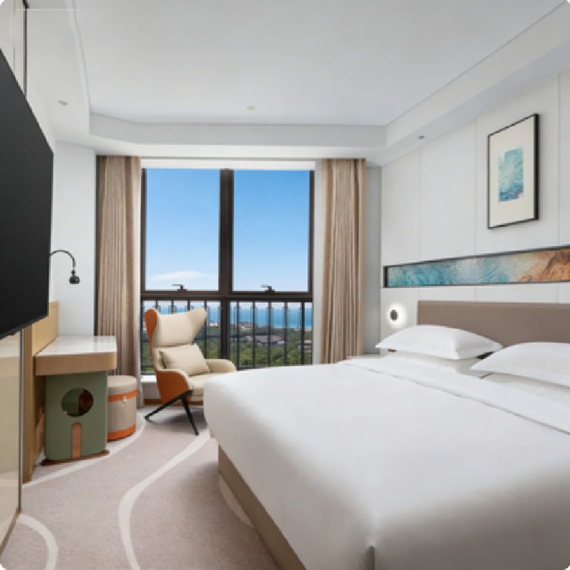 【双人价&泡温泉】威海五钻荣成温德姆酒店2天1晚自由行+双人香海森林温泉+双人早餐