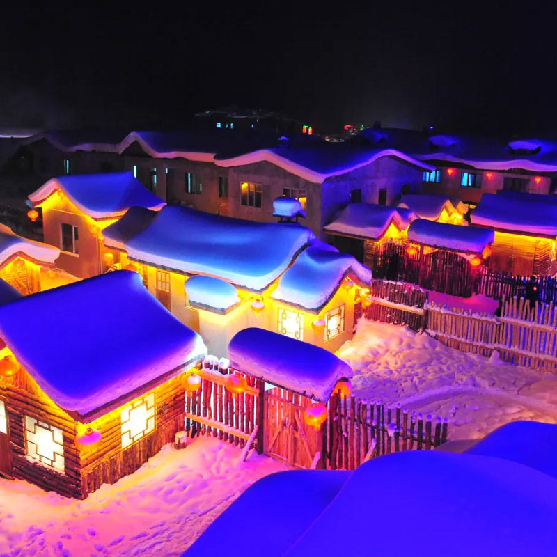 黑龙江哈尔滨1-10天雪乡冰雪大世界哈尔滨威斯汀亚朵东北酸菜马迭尔冰棍哈尔滨红肠套餐