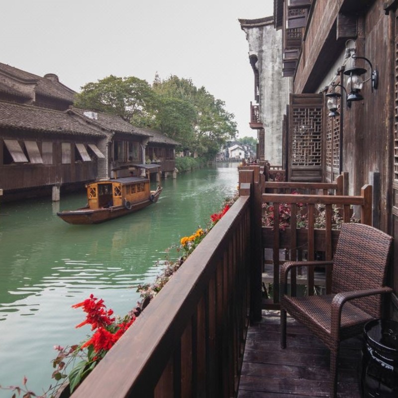 【特惠通兑】西栅景区内乌镇民宿或酒店1晚双人门票+早餐+下午茶