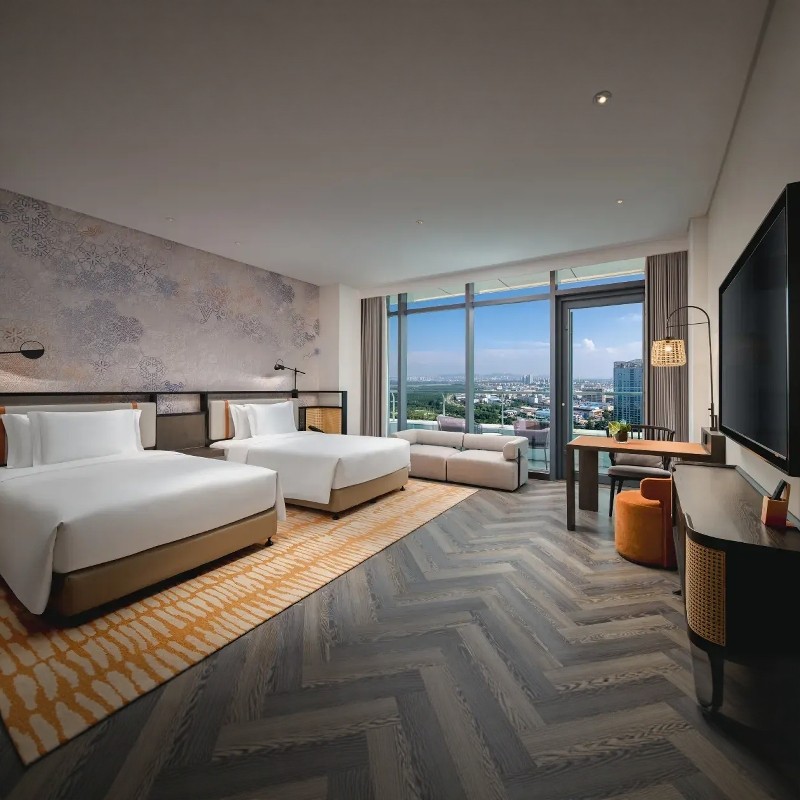 【乐享】烟台金沙滩英迪格酒店豪华精品双床房3天2晚+时光塔+张裕卡斯特酒庄