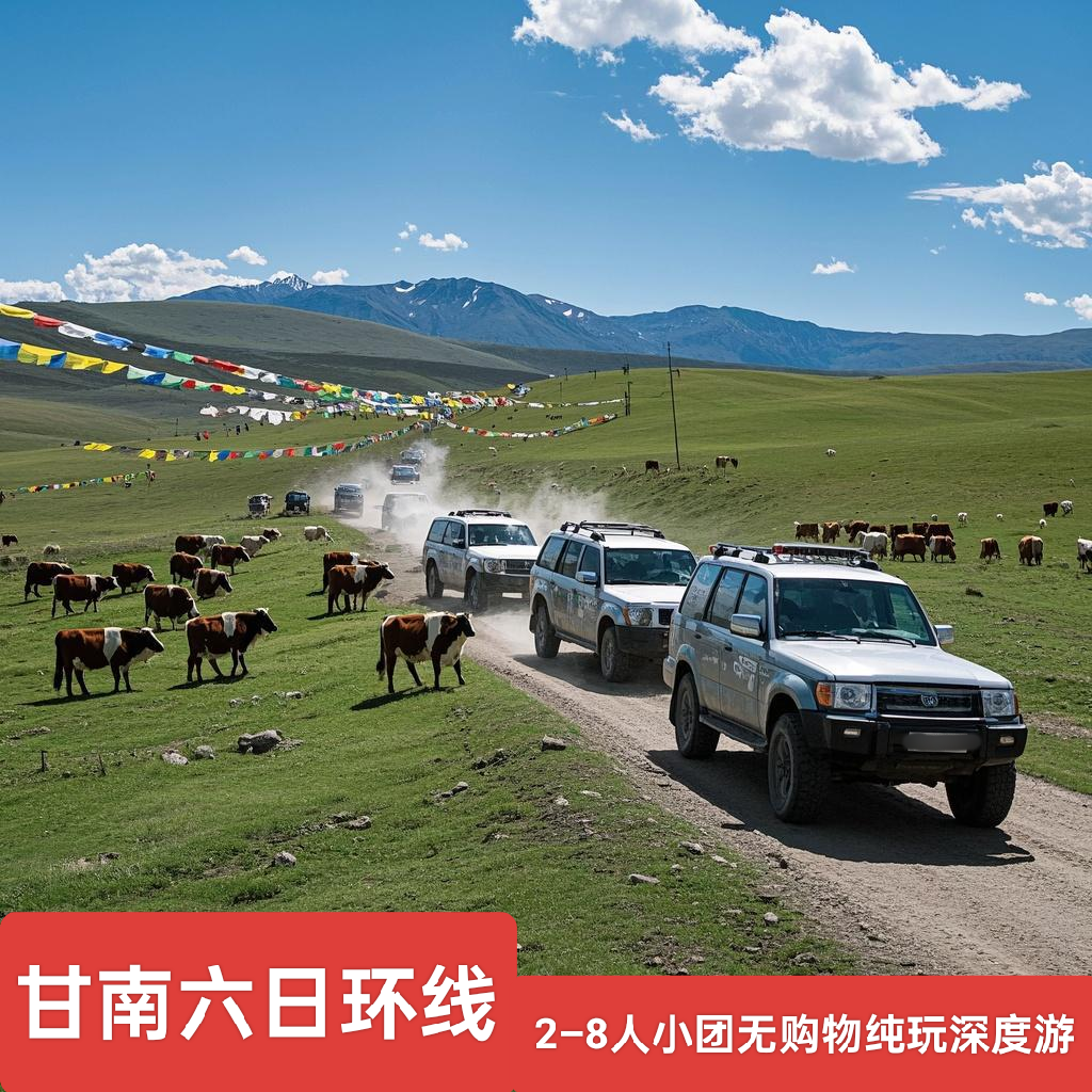 甘南6天环线 扎尕那 郎木寺 莲宝叶则 九曲黄河 花湖 拼车 - 定制游预订