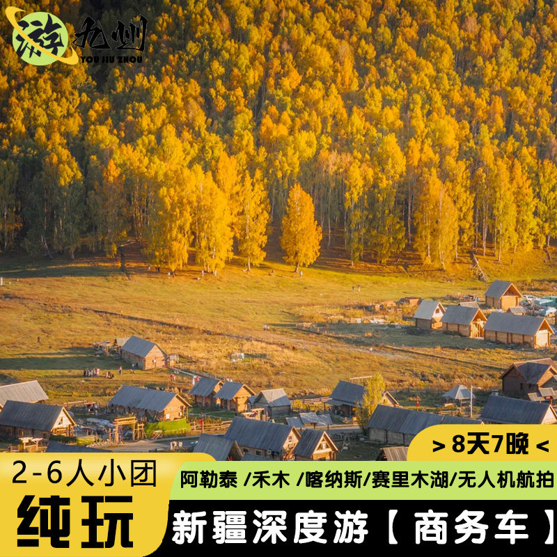 新疆旅游8天7晚0购物禾木村赛里木湖喀纳斯沙漠 2-6人商务车小团 - 定制游预订