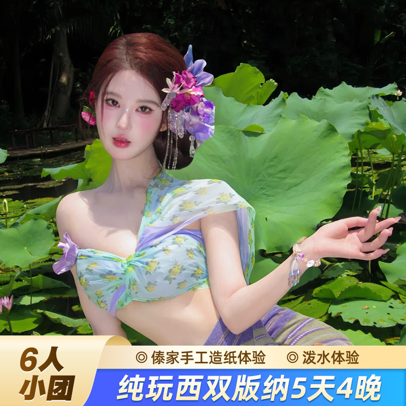 【6人小团】纯玩西双版纳5天4晚跟团游泳池4钻酒店手工泼水含机票 - 定制游预订