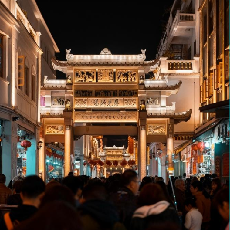 【美食】潮州四钻酒店4天3晚自由行+专车接机+潮州古城潮州西湖广济桥北阁佛灯许驸马